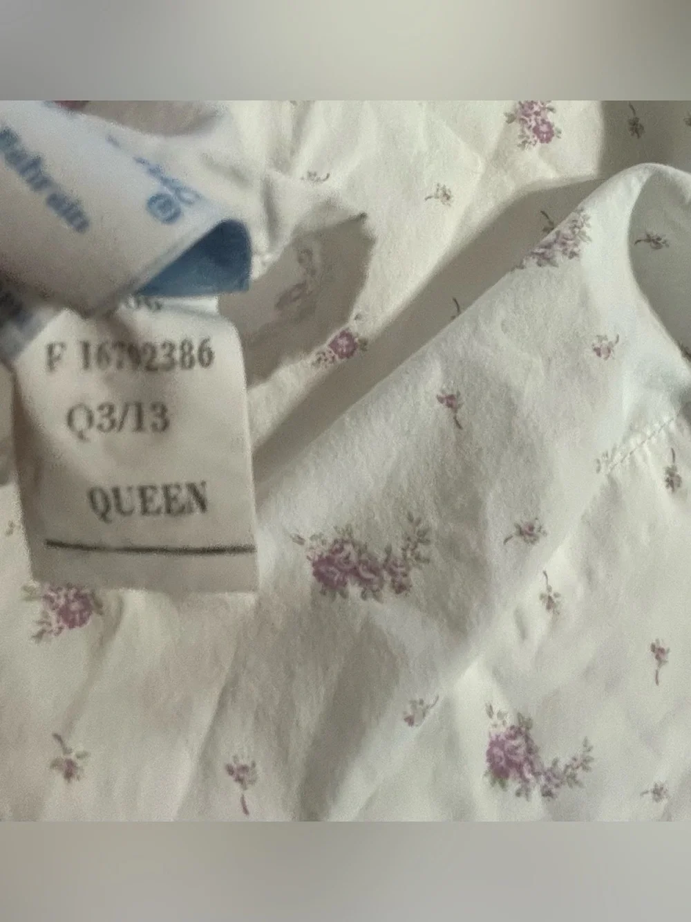 Simply Shabby Chic Queen Flat Sheet lavender white floral
